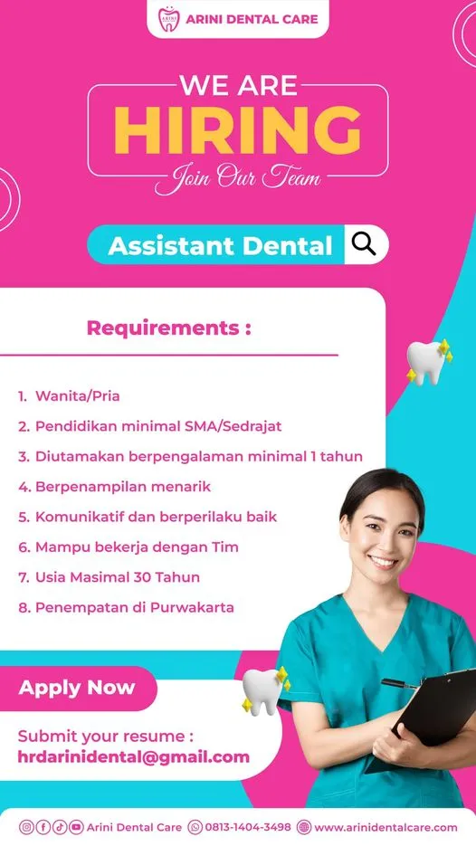 Lowongan Kerja Arini Dental Care Purwakarta